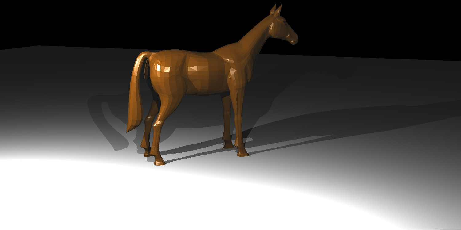 Final rendering of horse model